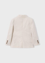 Mayoral Παιδικό λινό Σακάκι suiting για Αγόρι Μπεζ 26-03437-046 - Image 3