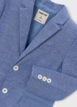 Mayoral Παιδικό λινό Σακάκι Κουστουμιού suiting για Αγόρι Μπλε 26-03437-050 - Image 3