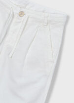 Mayoral Παιδικό λινό Παντελόνι άνετη γραμμή για Αγόρι Κρεμ 26-03576-071 - Image 5