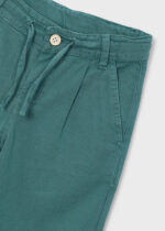 Mayoral Παιδικό λινό Παντελόνι άνετη γραμμή για Αγόρι Πράσινο 26-03576-072 - Image 3