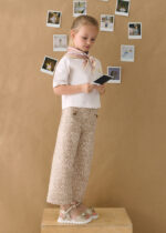 Mayoral Παιδικό Παντελόνι μακρύ καπαρντίνα για Κορίτσι Μπεζ 26-03587-020