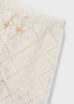 Mayoral Παιδικό Παντελόνι μακρύ τύπου crochet  για Κορίτσι Μπεζ 26-03591-088 - Image 3