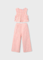 Mayoral Παιδικό Σετ Παντελόνι μακρυ κεντητο για Κορίτσι Ροζ 26-03592-077 - Image 4