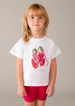 Mayoral Παιδικό Σετ ποδηλατικό Κολάν για Κορίτσι Ροδακινί 26-03731-019