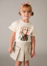 Mayoral Παιδική Φούστα Παντελόνι για Κορίτσι Μπεζ 26-03908-061