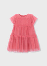 Mayoral Παιδικό Φόρεμα τούλι plumeti για Κορίτσι Ροζ 26-03917-082