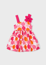 Mayoral Παιδικό Φόρεμα ασυμμετρο λουλουδι για Κορίτσι Κόκκινο 26-03924-090 – Bild 2