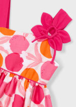 Mayoral Παιδικό Φόρεμα ασυμμετρο λουλουδι για Κορίτσι Κόκκινο 26-03924-090 – Bild 4