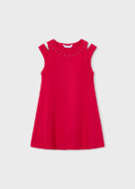 Mayoral Παιδικό Φόρεμα με ανοίγματα (cut out) & τρουκς για Κορίτσι Ροδακινί 26-03938-091 – Bild 2