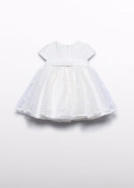Abel & Lula Βρεφικό Φόρεμα Τούλι με Κέντημα και Φιόγκους για Κορίτσι Κρεμ 26-05003-003 - Image 2