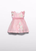 Abel & Lula Βρεφικό Λινό Φόρεμα Σταμπωτό για Κορίτσι Ροζ 26-05007-006