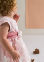 Abel & Lula Βρεφικό Φόρεμα Οργάντζα Κεντητό για Κορίτσι Ροζ 26-05009-006 – Bild 4