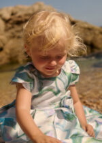 Abel & Lula Βρεφικό Φόρεμα Μικάντο Σταμπωτό για Κορίτσι Μπλε 26-05013-008 - Image 4