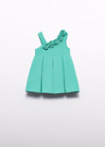 Abel & Lula Βρεφικό Ασύμμετρο Φόρεμα Κρεπ για Κορίτσι Μπλε 26-05018-015