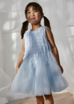 Abel & Lula Παιδικό Φόρεμα με Κρόσια για Κορίτσι Μπλε 26-05025-011 – Bild 4