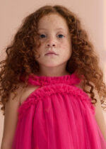 Abel & Lula Παιδικό Φόρεμα Τούλι με Βολάν για Κορίτσι Φούξια 26-05036-065 - Image 5