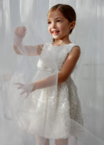 Abel & Lula Παιδικό Φουσκωτό Φόρεμα για Κορίτσι Κρεμ 26-05050-003 – Bild 4