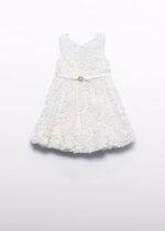 Abel & Lula Παιδικό Φουσκωτό Φόρεμα για Κορίτσι Κρεμ 26-05050-003