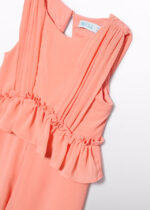 Abel & Lula Παιδική Μακριά Φόρμα Γάζας Γκοφρέ για Κορίτσι Κοραλί 26-05206-003 - Image 3