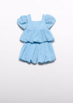 Abel & Lula Παιδικό Σετ Βερμούδα Vichy για Κορίτσι Μπλε 26-05208-008