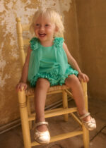 Abel & Lula Παιδικό Σετ Βερμούδα με 3D Λουλούδια για Κορίτσι Μπλε 26-05268-022 – Bild 4