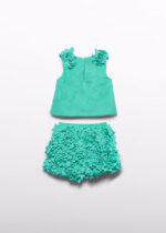 Abel & Lula Παιδικό Σετ Βερμούδα με 3D Λουλούδια για Κορίτσι Μπλε 26-05268-022 – Bild 2