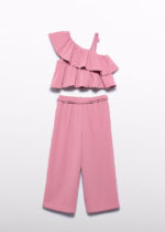 Abel & Lula Παιδικό Σετ με Μακρύ Παντελόνι Κρεπ για Κορίτσι Ροζ 26-05283-026 - Image 2