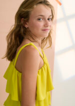 Abel & Lula Παιδικό Σετ με Μακρύ Παντελόνι Κρεπ για Κορίτσι Κίτρινο 26-05283-027 - Image 5