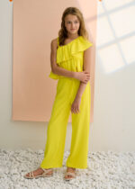 Abel & Lula Παιδικό Σετ με Μακρύ Παντελόνι Κρεπ για Κορίτσι Κίτρινο 26-05283-027 - Image 4