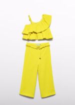 Abel & Lula Παιδικό Σετ με Μακρύ Παντελόνι Κρεπ για Κορίτσι Κίτρινο 26-05283-027 - Image 2