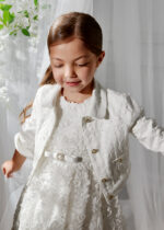 Abel & Lula Παιδικό Τζάκετ με Πούλιες για Κορίτσι Κρεμ 26-05395-003 - Image 4