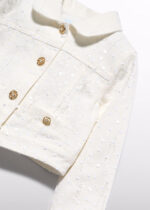 Abel & Lula Παιδικό Τζάκετ με Πούλιες για Κορίτσι Κρεμ 26-05395-003 - Image 3