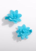 Abel & Lula Σετ Τσιμπιδάκια Μαλλιών με Λουλούδι Τούλι για Κορίτσι Μπλε 26-05467-068