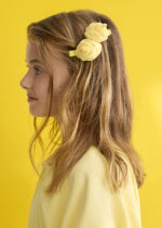 Abel & Lula Σετ Τσιμπιδάκια Μαλλιών με Λουλούδι από Γάζα για Κορίτσι Κίτρινο 26-05469-080 - Image 3