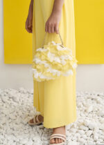 Abel & Lula Παιδική Τσάντα με 3D Λουλούδια για Κορίτσι Κίτρινο 26-05482-011