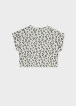 Mayoral Παιδική Μπλούζα κοντομάνικη σταμπωτη  για Κορίτσι Μπεζ 26-06012-020 - Image 2