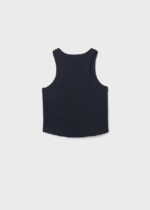 Mayoral Παιδική Μπλούζα με τιράντες ριμπ για Κορίτσι Μαύρο 26-06013-025 - Image 2