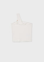 Mayoral Παιδική Μπλούζα με τιράντες ριμπ για Κορίτσι Εκρού 26-06017-029 - Image 2