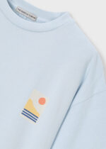 Mayoral x Boston Kids Παιδική Μπλούζα Κοντομάνικη Παιδικό Τοπιο για Αγόρι Μπλε 26-06045-403 - Image 4