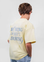 Mayoral x Boston Kids Παιδική Μπλούζα Κοντομάνικη για Αγόρι Κρεμ 26-06046-310