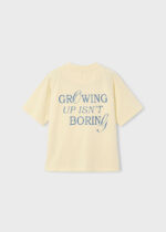 Mayoral x Boston Kids Παιδική Μπλούζα Κοντομάνικη για Αγόρι Κρεμ 26-06046-310 - Image 3