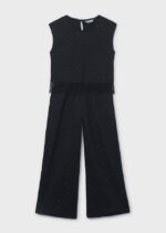 Mayoral Παιδικό Σετ Παντελόνιού μακρύ με στρας για Κορίτσι Μαύρο 26-06558-092