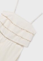 Mayoral Παιδική Ολόσωμη Φόρμα μακρια βολαν  για Κορίτσι Μπεζ 26-06873-078 - Image 3