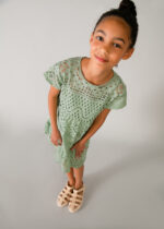 Mayoral Παιδικό Φόρεμα δαντελα για Κορίτσι Πράσινο 26-06904-094