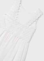 Mayoral Παιδικό Φόρεμα συνδιασμενο γκιπουρ για Κορίτσι Κρεμ 26-06905-056 - Image 3