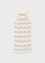 Mayoral Παιδικό Φόρεμα πλεκτο ζιγκ ζαγκ  για Κορίτσι Μπεζ 26-06907-064 - Image 2