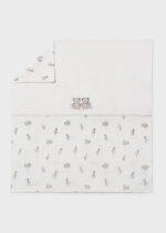 Mayoral Newborn Βρεφική Κουβέρτα Μοτίβο για Κορίτσι Εκρού 26-09047-014