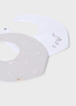 Mayoral Newborn Βρεφικό Σετ 2 Σαλιάρες για Κορίτσι Ασημί 26-09073-033 - Image 2