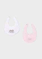 Mayoral Newborn Βρεφικό Σετ 2 Σαλιάρες για Κορίτσι Ροζ 26-09077-044