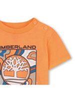 Timberland Παιδική Μπλούζα Κοντομάνικη για Αγόρι Πορτοκαλί T60851-42Y-Πορτοκαλί - Image 3